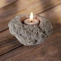 Teelicht Bims Kerzenhalter - Küsten Cottage Strand Hochzeit Dekor Natürlicher Ozean Tischdekoration von RusticHouse11