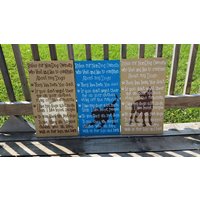 Regeln Für Nicht-Hundebesitzer-Zeichen - Handbemaltes Holzhundeschild Haustiere Nicht-Haustierbesitzer Benutzerdefinierte Hundekunst Pitbull von RusticLaneCreations
