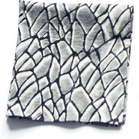 Baumwoll Blockprint Servietten - Grauer Ast - 4Er Set von RusticLoom