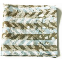 Braun Leinentuch Serviette Hand Batik Block Gedruckt-Chevron-Muster - Set Von 4 Braun Leinentuch Serviette Hand Batik Block Gedruckt-Chevron-Muster - Set Von 4 von RusticLoom