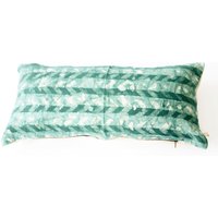 Chevron Smaragd Grün Lendenwirbel Kissen Chevron Smaragd Grün Lendenwirbel Kissen von RusticLoom