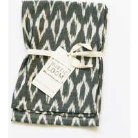 Grau Oval Küche Handtuch - Baumwolle Handgewebt Ikat Geschirrtuch Geschenk Für Koch von RusticLoom