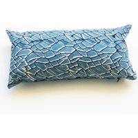 Indigo Zweig Muster Lumbalen Kissen Sham-Hand Block Gedruckt - 12 X 24 Baumwollbezug Throw Pillow Indigo Zweig Muster Lumbalen Kissen Sham-Hand Block Gedruckt - 12 X 24 Baumwollbezug Throw Pillow von RusticLoom