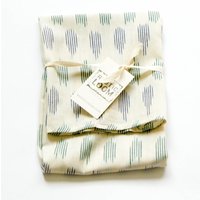 Weiß Blau Grün Modern Dot - Küche Handtuch Gewebte Baumwolle Ikat Geschirrtuch von RusticLoom