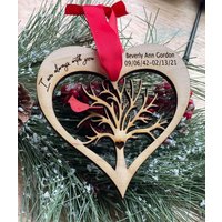 Kardinal Ornament, Im Always With You, Andenken Memorial Familien 2021 Erinnerung Ornament von RusticPeachGoods