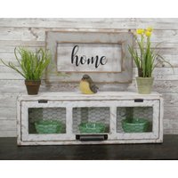 Farmhouse Chicken Wire Cubbie | Keine Trenner Im Inneren von RusticRecoveryInc