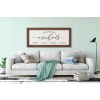 Eingerichtetes Familienschild Mit Datum, Dieses Nachname Wohndekostück Ist Toll Über Ihrer Couch, Wohnzimmer Oder Hauptschlafzimmer von RusticRoosterGoods