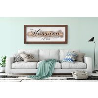 Familienschild Mit Feststehendem Datum, Dieses Nachname Wohndekostück Ist Toll Über Ihrer Couch, Wohnzimmer Oder Hauptschlafzimmer von RusticRoosterGoods