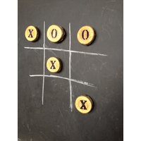 Tic Tac Toe Set Forest Holzscheiben Magnete 10Er Set Tic Tac Toe Set Forest Holzscheiben Magnete 10Er Set von RusticRootsFarm