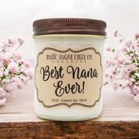 Beste Nana Ever Kerze Muttertagsgeschenke Für Geschenk Personalisiertes Oma Von Enkelkindern Geburtstagsgeschenk Ideen Gigi Großmutter von RusticSugarCreekCo