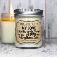 Brennen Sie Ihr Haus Down Kerze Lustiges Sojawachs Geschenk von RusticSugarCreekCo