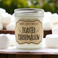 Geröstete Marshmallow Soyawachskerze Handgemachtes, Sauberes Abbrennen 3-Größen Mit Geschenkbox Geröstete Marshmallow Soyawachskerze Handgemachtes, Sauberes Abbrennen 3-Größen Mit Geschenkbox von RusticSugarCreekCo
