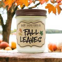 Herbst Blätter Duftkerze Soja Wachs Kerze in 3 Größen Handgemacht Und Mit Geschenk Box von RusticSugarCreekCo