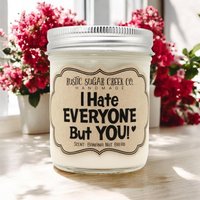 Ich Hasse Alle Außer Dir Kerze Geburtstagsgeschenke Für Sie Beste Freundin Geschenk Freundschaft Geschenke Freund Frauen Lustige Kerzen Bestie von RusticSugarCreekCo
