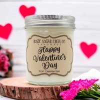 Personalisierte Valentinstag Kerze Benutzerdefinierte Nachricht 3-Größen Wählen Duftgeschenkbox von RusticSugarCreekCo