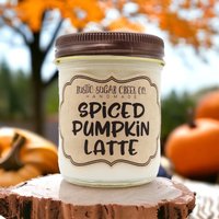 Spiced Pumpkin Latte Duftkerze Soya Wachs Kerze in 3 Größen Handgefertigt Und Mit Geschenkbox von RusticSugarCreekCo