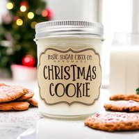 Weihnachtskerze Soyawachs Duftkerze Sauber Brennende 3-Größen Handgefertigt von RusticSugarCreekCo