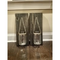 Weckglas Wandleuchte/Kerzenhalter von RusticTouchbySelby