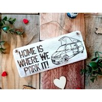 Handgefertigtes Rustikales Holz Laser Graviertes Vw T5 Camper Schild - Volkswagen Campervan Geschenk von RusticWoodYork