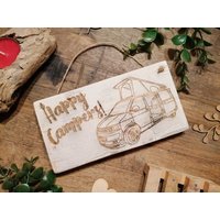 Handgefertigtes Rustikales Holzschild Vw T5 Camper - Glückliche Campervan Geschenk Handgefertigtes Rustikales Holzschild Vw T5 Camper - Glückliche Campervan Geschenk von RusticWoodYork