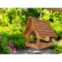 Rustikales Hängendes Vogelfutter Für Draußen | Vogel-Futterstation von RusticWoodenPoland