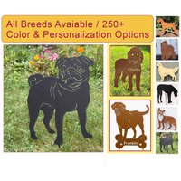 Gartenstecker Mops Handgefertigte Hundegedenkstatue Gartenstecker Mops Handgefertigte Hundegedenkstatue von RusticaOrnamentals