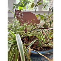 Langhaarkatze Garten Marker Rustikales Rankgitter Aus Metall von RusticaOrnamentals