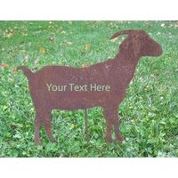 Rustikaler Metallziegen-Gartenstecker Outdoor Art Decor, Rasenverzierung Rustikaler Metallziegen-Gartenstecker Outdoor Art Decor, Rasenverzierung von RusticaOrnamentals