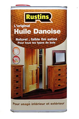 Rustin's Danish Oil - Dänisches Öl für alle Holzarten im Innen- und Außenbereich - Transparent - 5L von Rustins