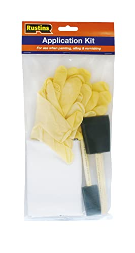 Rustins Appack Applikationsset, mit Handschuhen, Tüchern und Schaumstoffpinsel, gemischt von Rustins