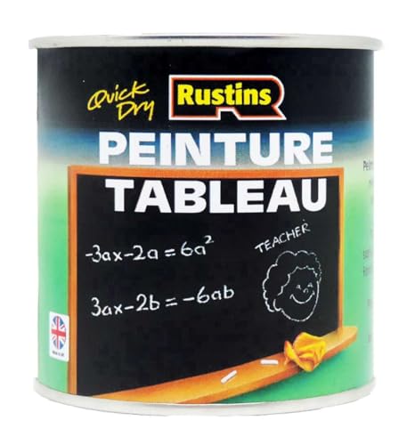 Rustins – Farbe für Tafel, schnell trocknend 1 l (BLAB1000FR) schwarz von Rustins