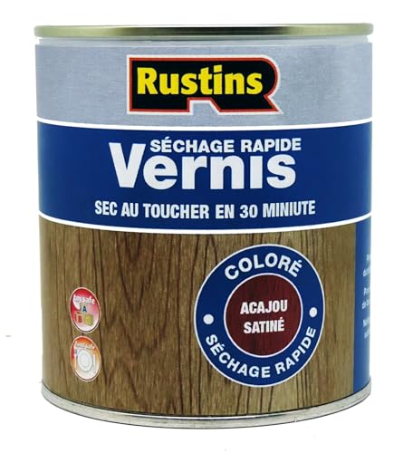 Rustins – Innenlack Satin Mahagoni schnell trocknend, 500 ml – 15 m²/l – (VSMA500FR) von Rustins