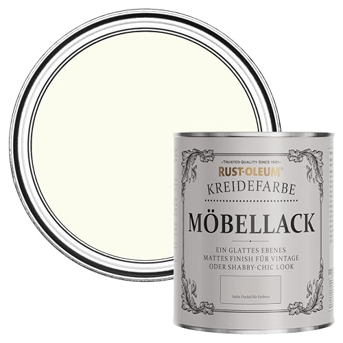 Rust-Oleum weiß Möbel- und Sockelleistenfarbe Kreidefarbe - Antik Weiß 750ml von Rust-Oleum