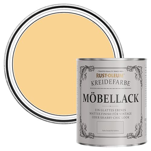 Rust-Oleum weiß Möbel- und Sockelleistenfarbe Kreidefarbe - Senf 750ml von Rust-Oleum