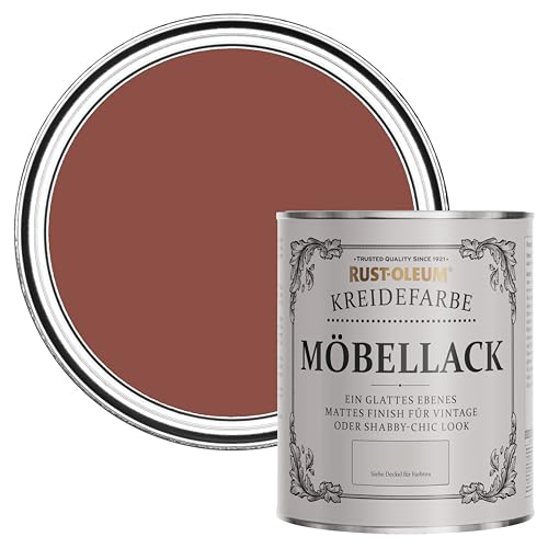 Rust-Oleum weiß Möbel- und Sockelleistenfarbe Kreidefarbe - Ziegelrot 750ml von Rust-Oleum