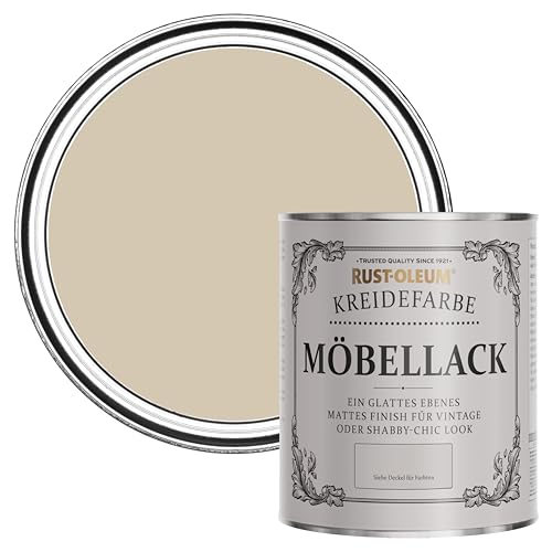 Rust-Oleum weiß Möbel- und Sockelleistenfarbe Kreidefarbe - Karamell 750ml von Rustoleum