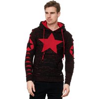 Rusty Neal Kapuzensweatshirt, mit großem Stern-Design von Rusty Neal