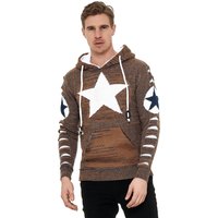 Rusty Neal Kapuzensweatshirt, mit großem Stern-Design Rusty Neal Kapuzensweatshirt, mit großem Stern-Design von Rusty Neal