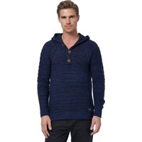Rusty Neal Kapuzensweatshirt, mit modischer Knopfleiste von Rusty Neal