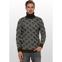 Rusty Neal Rollkragenpullover, mit stylischem Karo-Muster von Rusty Neal