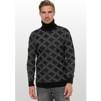 Rusty Neal Rollkragenpullover, mit stylischem Karo-Muster von Rusty Neal