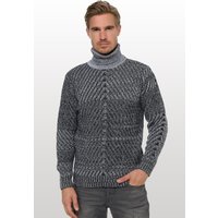Rusty Neal Strickpullover im angesagten Kontrast-Design von Rusty Neal