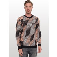 Rusty Neal Strickpullover, im angesagten Wellen-Design von Rusty Neal