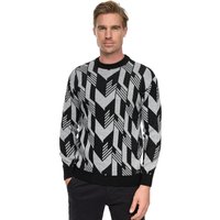 Rusty Neal Strickpullover, in zweifarbigem Design von Rusty Neal