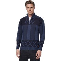 Rusty Neal Strickpullover, mit Stehkragen und Reißverschluss von Rusty Neal
