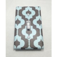 Blau & Grau Quatrefoil Lichtschalter Abdeckung Blau & Grau Quatrefoil Lichtschalter Abdeckung von RustyCanvas