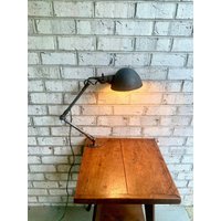 Rustikale Industrie Machinist Lampe | Artikulierende Task Arbeitsstation Zugluftlampe Fabriklampe Wandlampe von RustyNailSalvageCo