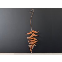 Farnblatt Hängende Verzierung Für Haustür Oder Garten Wanddekoration - Von Der Natur Inspirierte Kunst Verrostete Metallpflanzenkunst Gemütliches von RustySparrowDesign