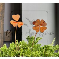 Rostiger Kleeblatt Pflanzenstecker Aus Metall Gartenstecker Rostiger Kleeblatt Pflanzenstecker Aus Metall Gartenstecker von RustySparrowDesign