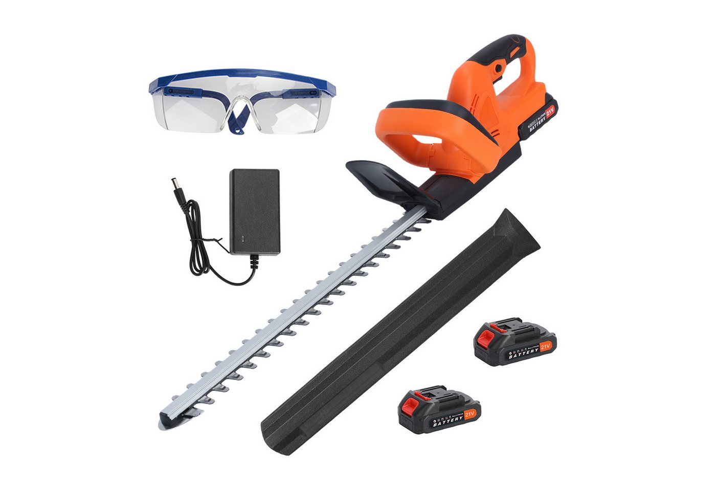 Rutaqian Akku-Heckenschere Akku Heckenschere mit Präzisionsmessern und Anschlagschutz 21 V, bis 0,51 m Arbeitshöhe, Ready-to-Use Set Heckenschneider ergonomischer Griff Rutaqian Akku-Heckenschere Akku Heckenschere mit Präzisionsmessern und Anschlagschutz 21 V, bis 0,51 m Arbeitshöhe, Ready-to-Use Set Heckenschneider ergonomischer Griff von Rutaqian